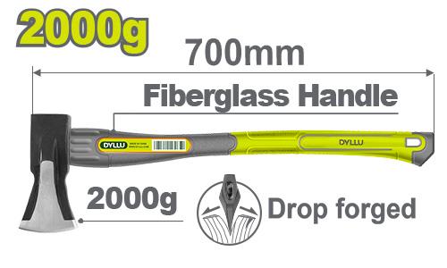 [008824] HACHA M/FIBRA 2000gr DYLLU: