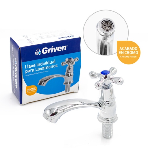 [020531] LLAVE LAV INDIV PLAST/CROM 4ptas GRIVEN