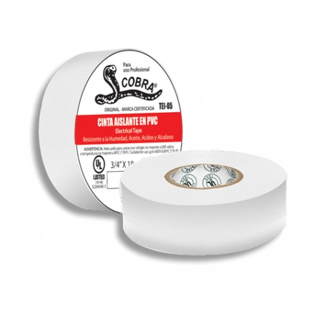 [124285] TEIPE COBRA 3/4" x 18 mtr BLANCO: