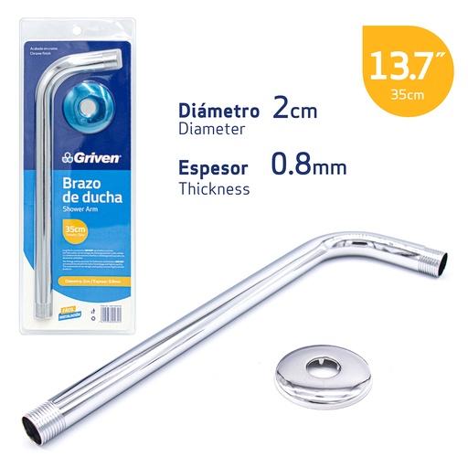 [222007] TUBO REGAD MET REDONDO 30cm GRIVEN: