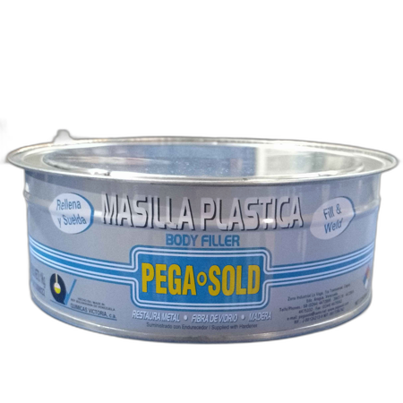 [112450] 1/8 MASILLA PLASTICA PEGA SOLD (500Gr)
